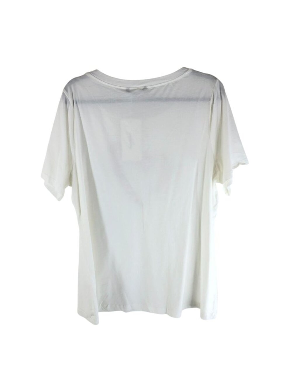 Bloomchic Leopard Heart Print Crew Neck T-Shirt White 14-16 - Picture 8 of 10
